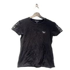 エンポリオアルマーニ EMPORIO ARMANI Tシャツ カットソー 半袖 S 黒 ブラック ■GY99
