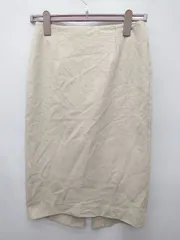 ◇ Θ LOUNGEDRESS ラウンジドレス ZIP　スリット 膝下 タイト スカート サイズ1 ベージュ レディース P  【1410160012819】のサムネイル