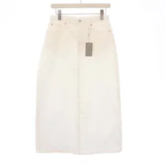 セオリーリュクス theory luxe 25SS SLATE DENIM KYDEN デニムスカート ロング タイト 40 ホワイト 03-5107350 /KH