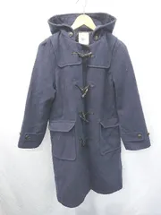■ ⊇ Te chichi テチチ ロング丈 長袖 ダッフル　コート サイズF ネイビー レディース E  【1410230027248】のサムネイル