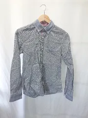 ◇ ◎　Θ COMME CA COMMUNE コムサコミューン チェック柄 長袖 シャツ サイズS ブルー系 メンズ E  【1410230027392】のサムネイル