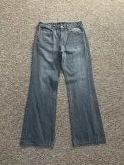 MUSINSA ムシンサスタンダード グレー ワイド デニム パンツ 30