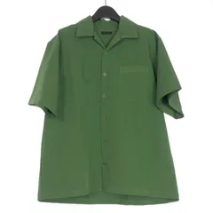ロクマルサン 603 MIDWEST オープンカラーシャツ 胸ポケット 半袖 グリーン 緑 1211-067のサムネイル