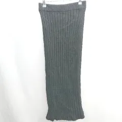 ◇ ⊇ ◎ ●未使用● MOUSSY マウジー ニット ロング丈 タイト スカート サイズF ブラック レディース E  【1410290009857】