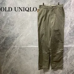 UNIQLO メンズ M カーキ OLD チノパン ハイウエスト ヴィンテージ