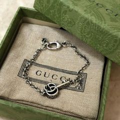星野源プロフ推奨様専用】GUCCI ロゴデザイン チェーンブレスレット