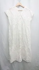 ◇ ⊂ Samansa Mos2 blue ロング丈 ワンピース サイズF オフホワイト系 レディース E  【1410290018019】のサムネイル