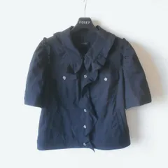 インゲボルグ INGEBORG ジャケット 11 レディース 夏 黒 フリル 麻 ブレンドのサムネイル
