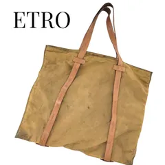 【訳あり】ETRO エトロ レッスンバッグ トートバッグ ブラウンのサムネイル