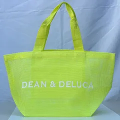 ディーンアンドデルーカ DEAN&DELUCA メッシュバッグ トートバッグ S イエロー 黄色 ライム 新品 夏バッグ ビーチ プール ピクニック ランチ お弁当 ヨガ ジム サブバッグ レディース