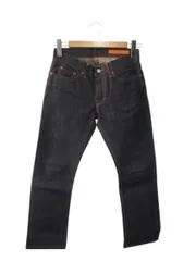 ヌーディージーンズ nudie jeans THIN FINNモデル デニム パンツ ジーンズ ブルー 青系 オレンジ 刺繍
