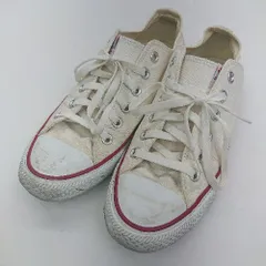 ◇ Θ CONVERSE コンバース キャンバススニーカー サイズ25.5 オフホワイト レディース メンズ E  【1410290070192】のサムネイル