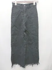 ◇ Θ AZUL BY MOUSSY アズール バイマウジー ハイウエスト ワイド パンツ サイズM ブラック レディース P  【1411070010322】