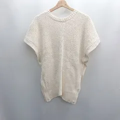 ◇ Θ BEAUTY＆YOUTH UNITED ARROWS リブニット 半袖 ベスト トップス サイズ表記なし ホワイト系 レディース E  【1411210010878】