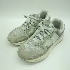 ◇ Θ NEW BALANCE ニューバランス メッシュ切替 ローカット スニーカー シューズ サイズ24.0 グレー レディース E  【1411280003039】のサムネイル