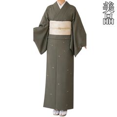 お買得】夏着物と名古屋帯セット 小紋 普段着 夏コーデ 単衣 着丈160
