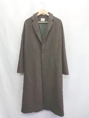 ◇ ⊇ W.W.G スリット加工 長袖 ロングチェスターコート サイズF ブラウン レディース E  【1411280018583】