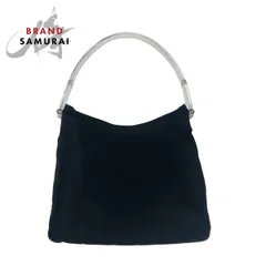 美品 PRADA プラダ テスート 三角ロゴプレート ブラック 黒 シルバー金具 ナイロン/プラスチック ショルダーバッグ レディース 505396【中古】