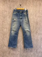 70’ｓ　42TALONジップ USA製　Lee　ブーツカット　グッドダメージデニムパンツ