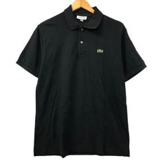 LACOSTE ラコステ ワンポイント半袖ポロシャツ ブラック FR3 - メルカリ