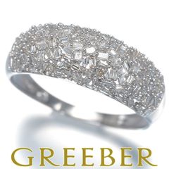 バゲットカットダイヤモンドリング 0.50刻印　プラチナ7 バゲットカット 天然ダイヤ 7号 0.5ct プラチナ リング ダイヤモンド