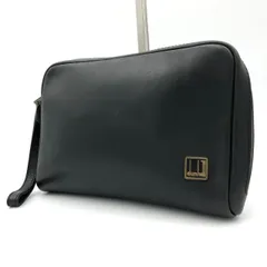 ダンヒル dunhill セカンドバッグ クラッチバッグ レザー 黒 ブラック