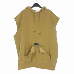 ジェイダブリューアンダーソン JWアンダーソン J.W.ANDERSON Sleeveless Hinge Hoodie スリーブレスヒンジフーディ パーカー ノースリーブ L マスタード JW0065 国内正規 のサムネイル