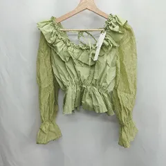 ◇ Θ◎●未使用● Heather ヘザー オフショルダー 長袖 トップス ブラウス サイズF グリーン レディース E  【1411280048207】のサムネイル