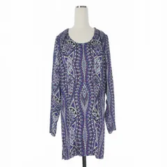 エミリオプッチ EMILIO PUCCI シルクワンピース ドレス プッチ柄 38 パープル 紫 36RM46 国内正規のサムネイル