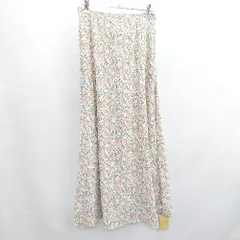 ◇ ⊂◎●未使用● Crisp クリスプ 花柄 ロング フレア スカート サイズF オレンジ系 レディース E  【1412090001956】のサムネイル