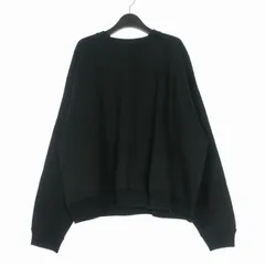 マーカウェア MARKA WARE 26SS HUGE SHORT SWEAT オーガニックコットン ヘビー吊裏毛 ヒュージスウェットショート トレーナー 長袖 1 ブラック 黒 A26A09CS02Cのサムネイル
