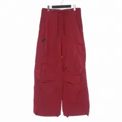 ダブレット doublet 25SS OVER DYE NYLON CARGO PANTS ナイロン カーゴパンツ M レッド 赤 25SS09PT298のサムネイル