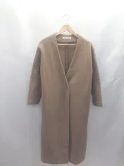 ◇ ⊇ KOBE LETTUCE コウベレタス ウール風 長袖 ノーカラーコート 表記なし ブラウン系 レディース E  【1412090013133】のサムネイル