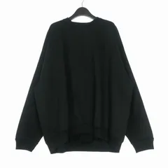 マーカウェア MARKA WARE 26SS Huge Sweat オーガニックコットン ヘビー吊裏毛 ヒュージスウェット トレーナー 長袖 1 ブラック 黒 A26A09CS01Cのサムネイル