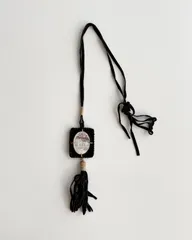 1993. PRADA LEATHER FRINGE NECKLACE プラダ　1993年　 archive  アーカイブ　レザー　ネックレス　90s プラダ　スペシャル　オールドプラダのサムネイル