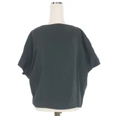 デプレ DES PRES トゥモローランド フレンチスリーブ ギャザーブラウス カットソー 36 ネイビー 紺 22-01-82-01317のサムネイル