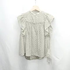 ◇ ◎●未使用● ⊂ OPAQUE.CLIP オペークドットクリップ 総柄 ノースリーブ サイズM グリーン系 レディース E  【1412090044441】のサムネイル