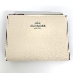coach コーチ 二つ折り財布 ホワイト - メルカリ
