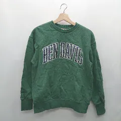 ◇ ⊇ BEN DAVIS ベンデイビス ロゴワッペン 長袖 トレーナー サイズS グリーン レディース E  【1412090049071】のサムネイル