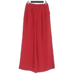 グラフペーパー Graphpaper Satin Easy Wide Pants イージーワイドパンツ スラックス 0 レッド 赤 GL213-40091のサムネイル