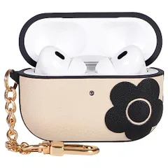 マリークヮント MARY QUANT AirPods Pro 第2世代 ケース カバー エアーポッズプロ エアポッズ レディース マリクワ PU LEATHER HYBRID AIRPODS PRO 2 CASE APPR2-MQ012345 アイボリー/ブラ