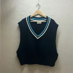 neon sign ネオンサイン 18AW LETTERED VEST ニットベスト 0941 ブラック size:S【代官山B04】のサムネイル