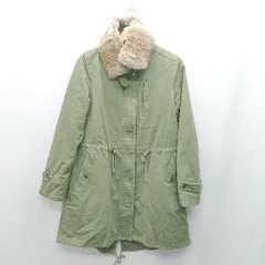 ◇ ⊇ ◎ liflattie ships リフラティ シップス フード取外し可能 長袖 ロングモッズコート サイズ表記なし カーキ系 レディース E  【1412260004398】のサムネイル