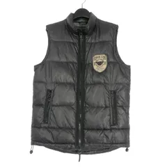 アルマーニ ジーンズ ARMANI JEANS ワッペン付き 中綿ベスト ジレ 46 グレー Q01MT 国内正規のサムネイル