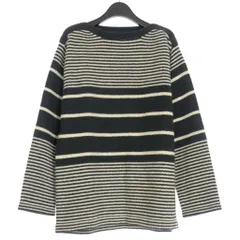 サノバチーズ SON OF THE CHEESE JAMES KNIT ボートネックニット セーター 長袖 L ネイビー/ホワイト 紺/白 SC1420-KN03のサムネイル