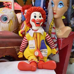 レア！ 1978年 ロナルドマクドナルド ウォールクロック 看板 時計 店舗