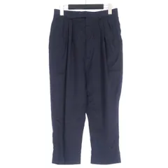 ジョンローレンスサリバン JOHN LAWRENCE SULLIVAN 15SS ウール カノニコサルエルパンツ スラックス 34 ネイビー 紺 2A01815-12のサムネイル