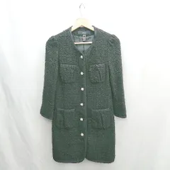 ◇ ⊇ AMBIENT アンビエント ラメツイード生地 長袖 ノーカラージャケット サイズ1 ブラック レディース E  【1412260013277】のサムネイル