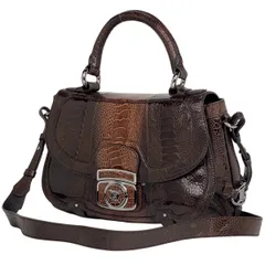 セリーヌ CELINE ブラゾン ハンドバッグ 2WAY レザー ブラウン レディース 【中古】