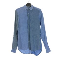 □ Brioni【ブリオーニ】長袖ポロシャツ シルク ボタン刻印 a1674